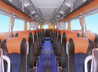 Standard bus seats to meet the needs of tourist or long distance transport